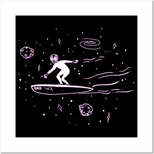 Surfer Conspiracy Extraterrestrial Ufo Alien Lover Alien Posters and Art